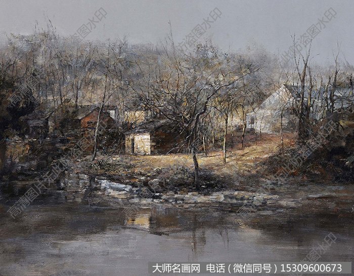 肖智生风景油画《故园》欣赏