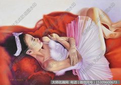 李乃兵人物油画《红舞鞋》欣赏 下载