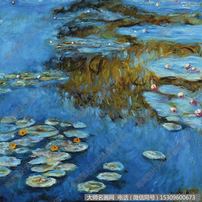 谢庆和油画花卉《蓝莲》欣赏