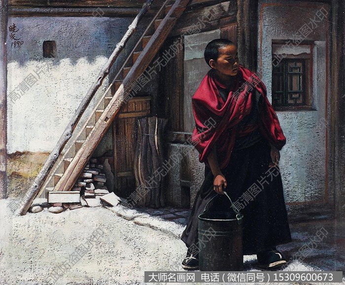 刘晓光油画人物《梦在远方》欣赏