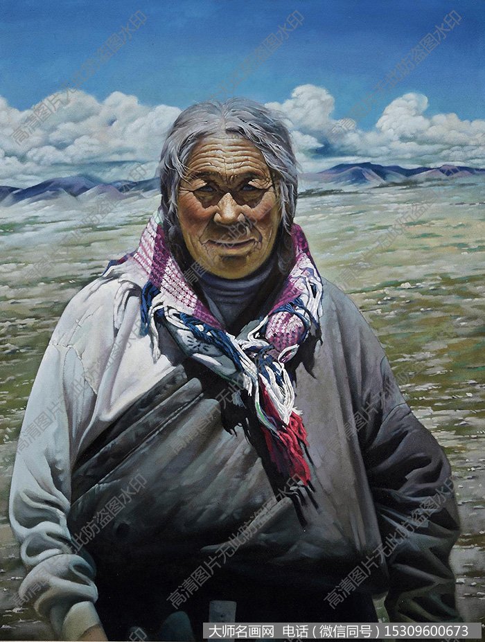 赵纯人物油画《母亲》欣赏