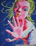 熊丽君油画抽象《Don’t educate me》欣赏 下载