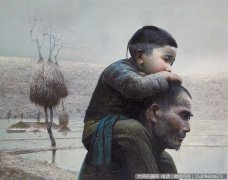 罗中立人物油画《故乡组画之一：残雪》欣赏