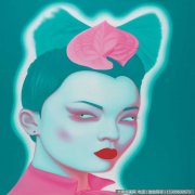 俸正杰抽象油画《中国肖像系列之二》欣赏