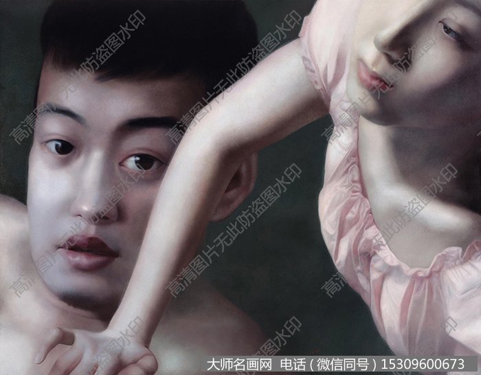 蒋焕人物油画《垂青》欣赏