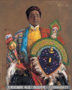 潘世勋油画人物《藏戏老人》欣赏