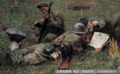 尚丁油画人物《间隙》欣赏