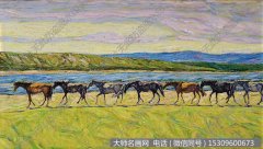郭希铨风景油画《春之旅》欣赏下载