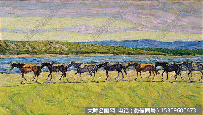 郭希铨风景油画《春之旅》欣赏下载