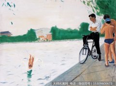 章剑油画人物《后海系列之一》欣赏