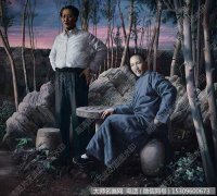 默涵人物油画《1945.8.29晨·雾都重庆》欣赏下载