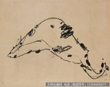 叶永青抽象油画《一只香蕉》欣赏