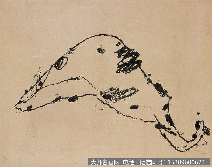 叶永青抽象油画《一只香蕉》欣赏