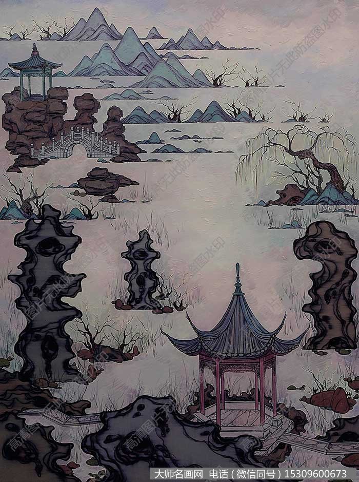 沈娜风景油画《从姑苏到热河》欣赏下载