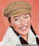 祁志龙人物油画《女孩2006-2》欣赏下载