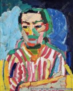 王玉平抽象油画《申玲画像》欣赏下载