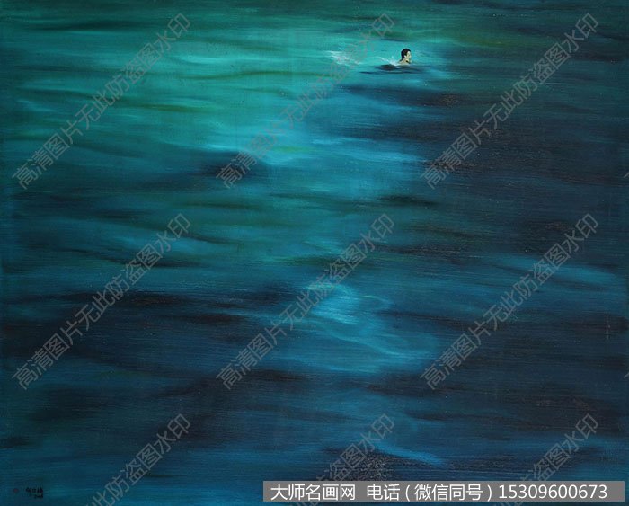 何汶玦油画作品《水系列二》欣赏下载