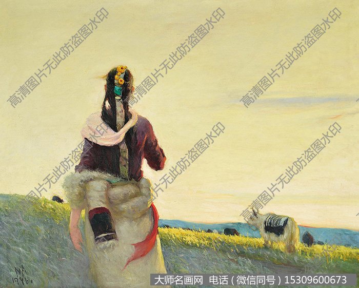 马骥生风景油画《高原晨曦》欣赏下载