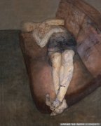 曾曦抽象油画《酣睡三》欣赏
