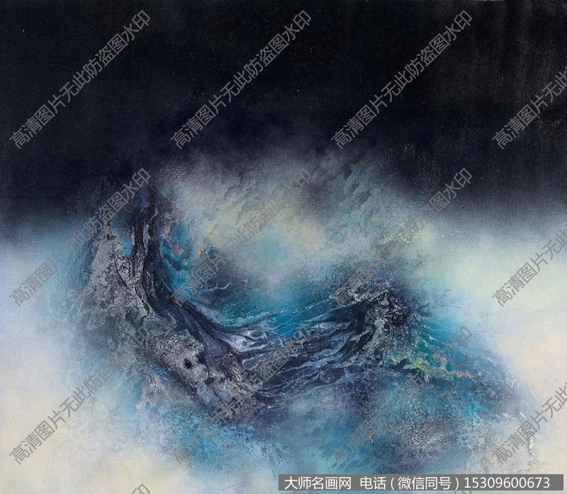 唐近豪油画抽象《梦幻银河系列No.2848》欣赏下载