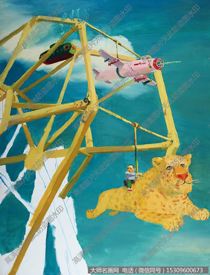 仇晓飞油画抽象《大摩天轮》欣赏下载