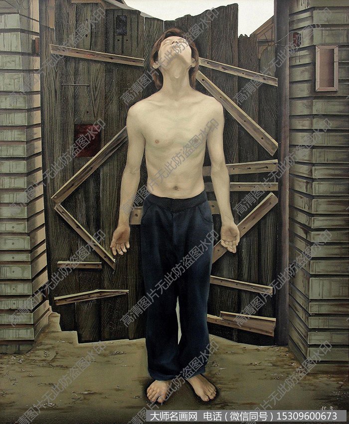 程勇油画人物《身份的象征》欣赏下载