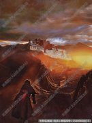万岭（京）风景油画《圣地之光》欣赏下载