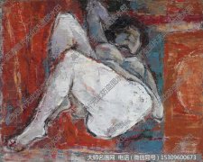 陈银辉抽象油画《裸女》欣赏下载