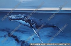 么红岩抽象油画《我的海底世界之浮出海面·2》欣赏下载