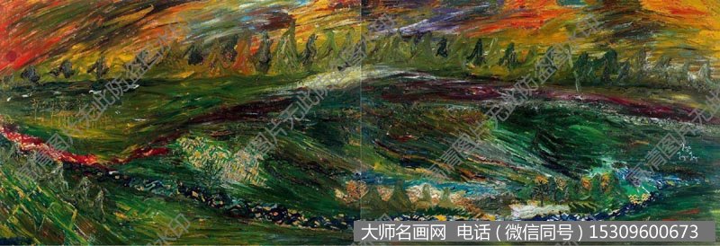 欧阳春抽象油画《王土》欣赏下载