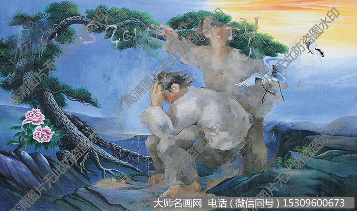 王音抽象油画《沙尘暴》欣赏下载