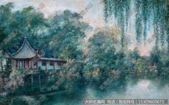 朱士杰油画风景《沧浪亭》欣赏下载