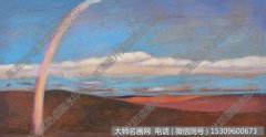 朝戈风景油画《梦之虹》欣赏下载