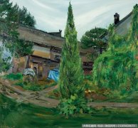 王晓风景油画《灰域·丁村秀润》欣赏