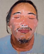 田甜油画人物《洗之二》欣赏