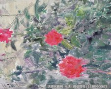 何多苓花卉油画《花》欣赏下载