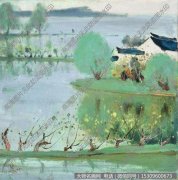 苏天赐油画风景《江南四月》欣赏下载