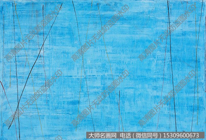 谭平抽象油画《无题》欣赏下载
