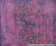 王亚彬抽象油画《五鹿图》欣赏下载