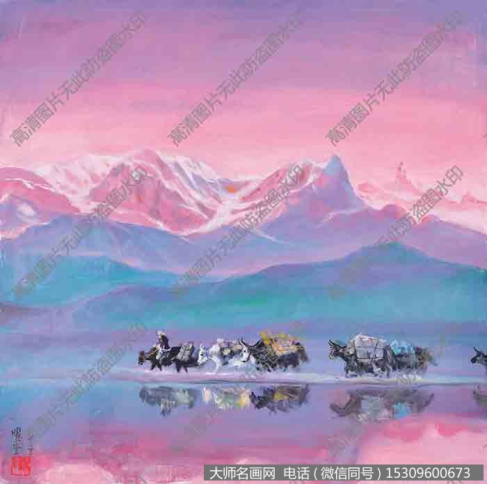 朱曜奎风景油画《生命的呼唤》欣赏下载
