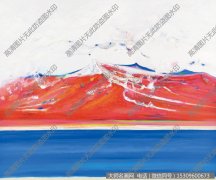张成抽象油画《祥云》欣赏下载