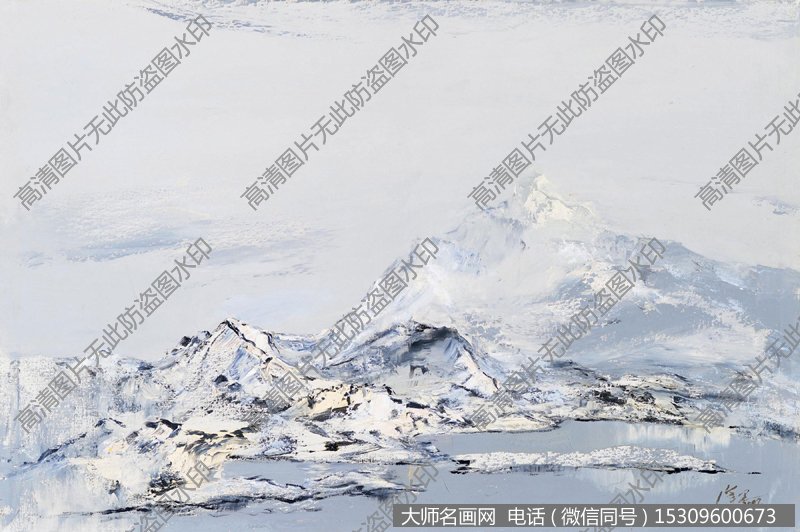 徐里风景油画《雪山》欣赏下载