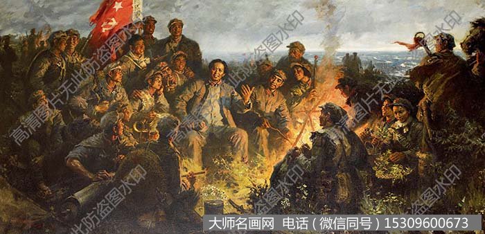 沈尧伊人物油画《革命理想高于天》欣赏下载