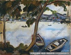 关紫兰油画风景《一九二九年西湖》欣赏下载