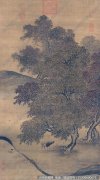 李唐《秋林放犊图》高清大图下载