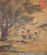 李唐《炙艾图》高清大图下载