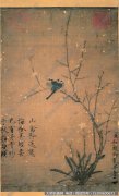 赵佶《腊梅山禽图轴》高清大图下载