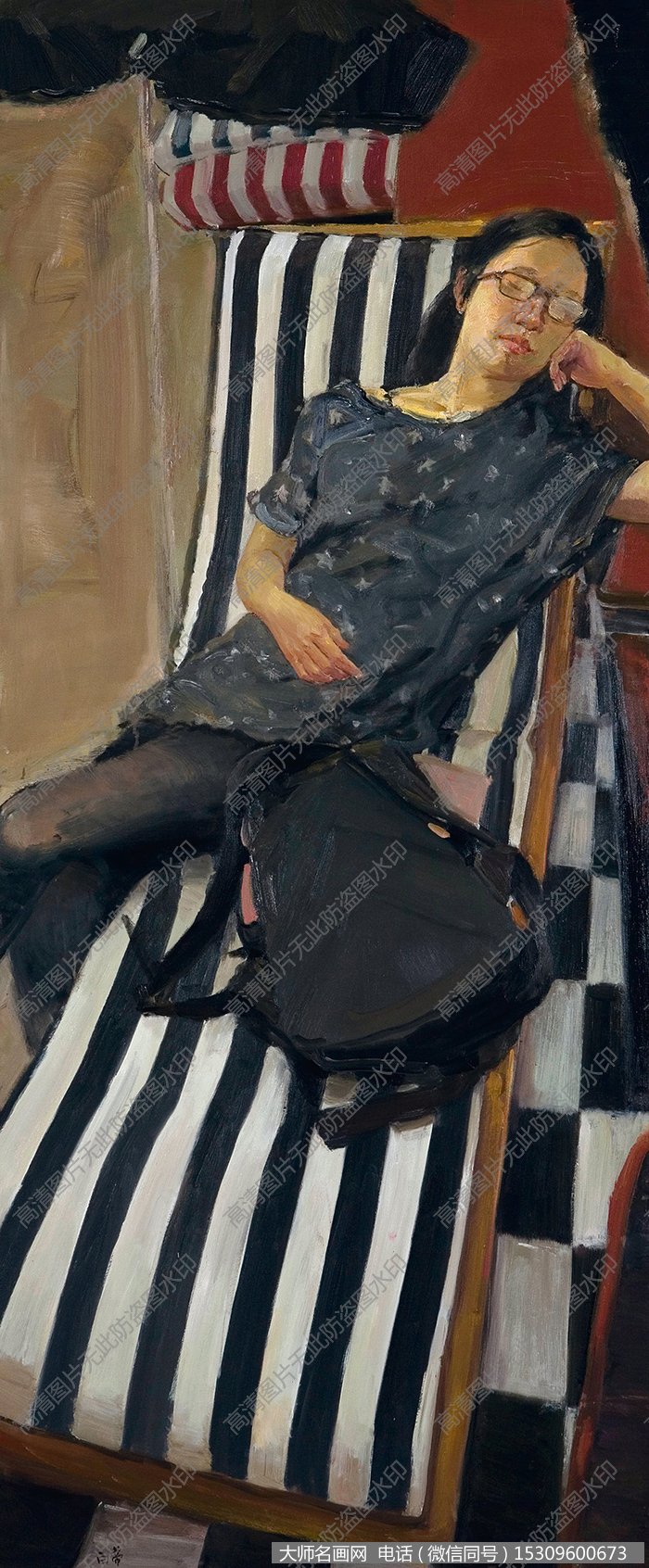 白蒂人物油画《春之梦》高清大图下载