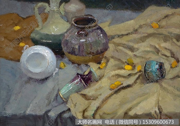 邓全福静物油画《静物思》高清大图下载