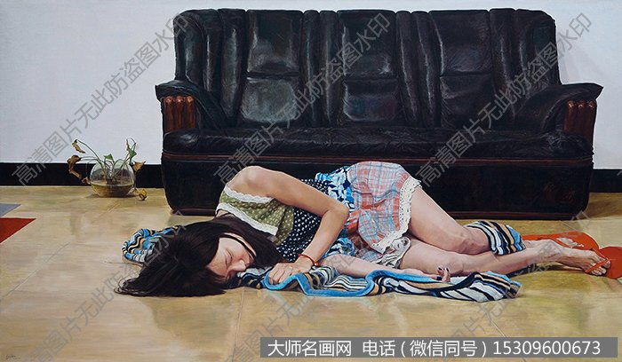 代臣人物油画《记忆》高清大图下载